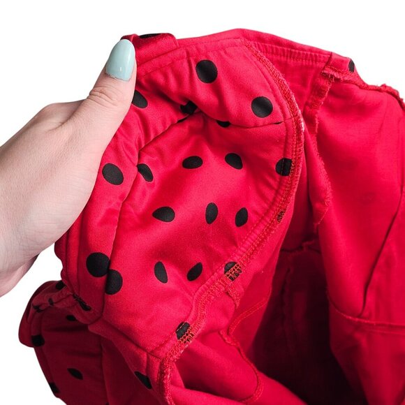 Deadly Dames Polka Dot Red Black Dress Sz M - Picture 8 of 11